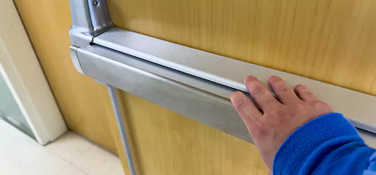 Installing a Push Bar on a Door Napa